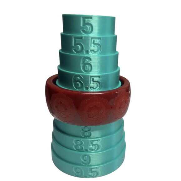 Tiffany & Co. Paloma Picasso Red Wide Bangle Resin Zellige Bracelets 7 1/2" - Picture 11 of 11